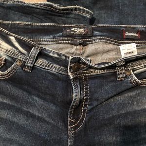 Suki silver midflare jeans